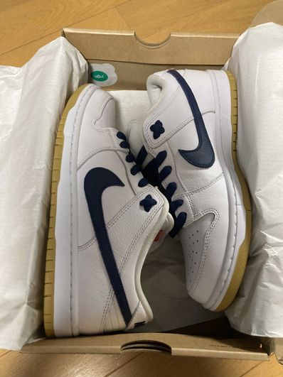 Nike SB Dunk Low "Orange Label White Navy"