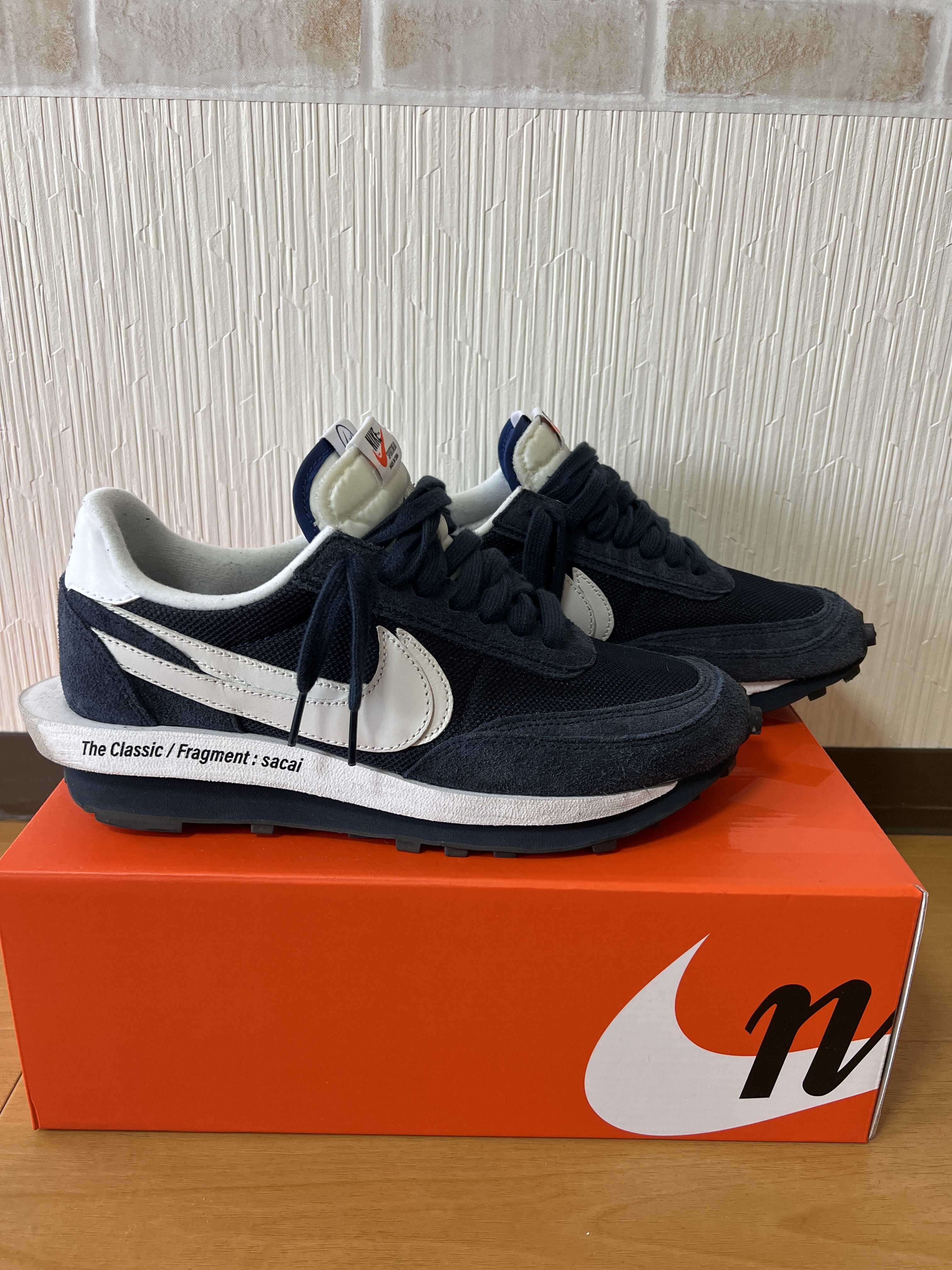 Fragment × sacai × Nike LD Waffle "Blackended Blue"