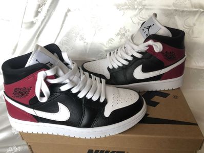 Nike Women's Air Jordan 1 Mid "Black Noble Red"