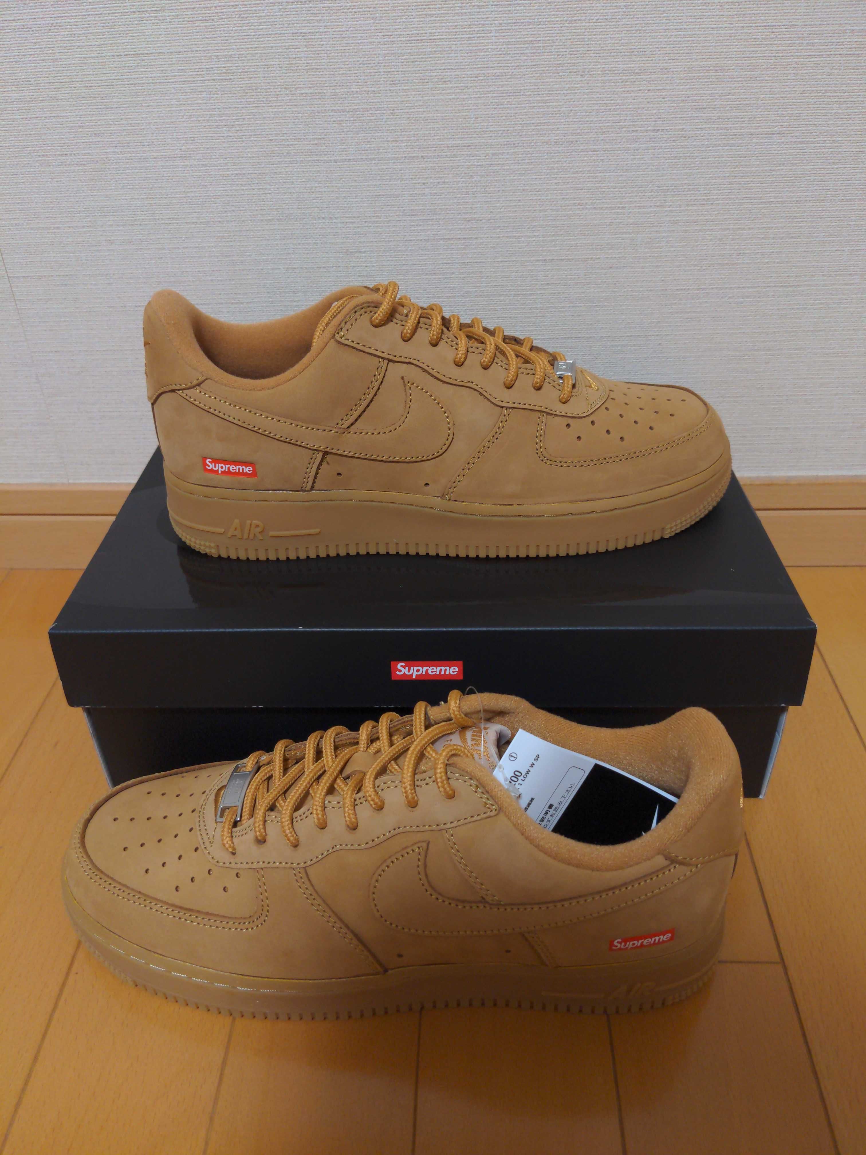 Supreme × Nike Air Force 1 Low "Flax/Wheat"