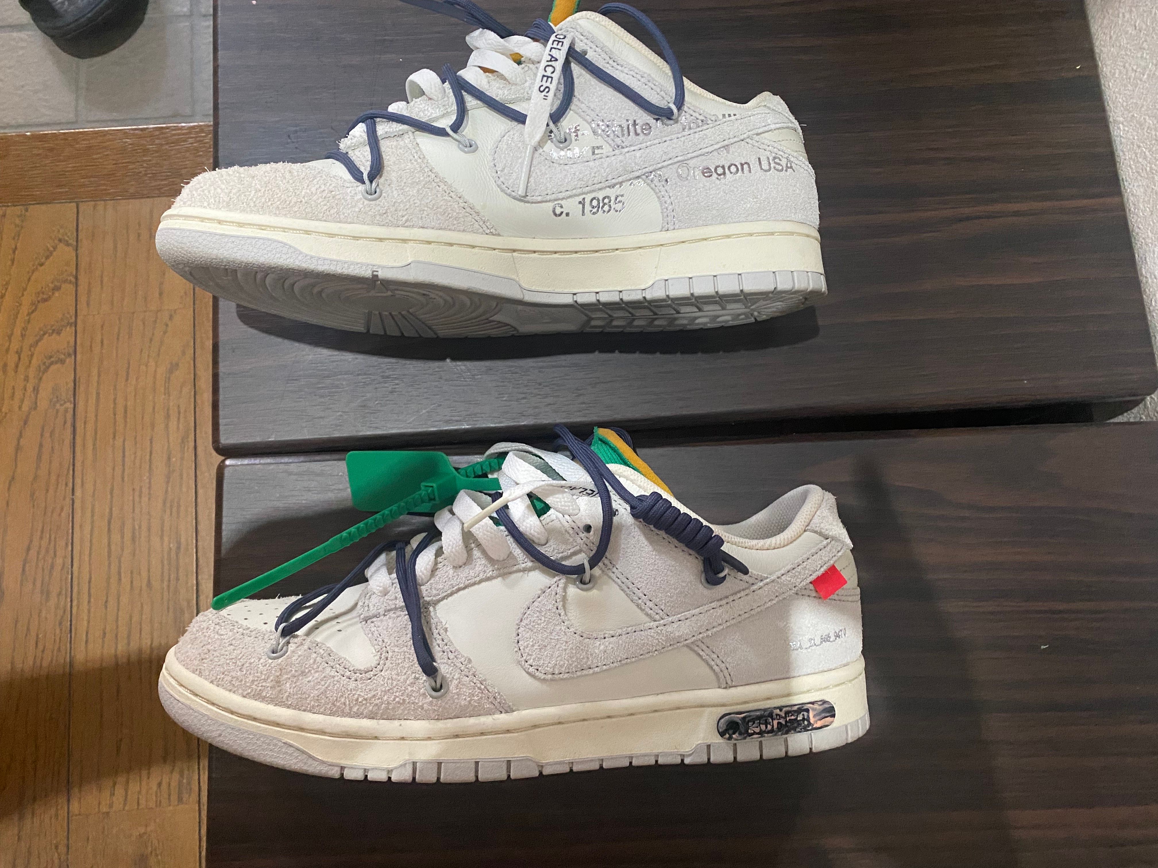 Off-White × Nike Dunk Low "Sail/Neutral Grey/Gridiron"