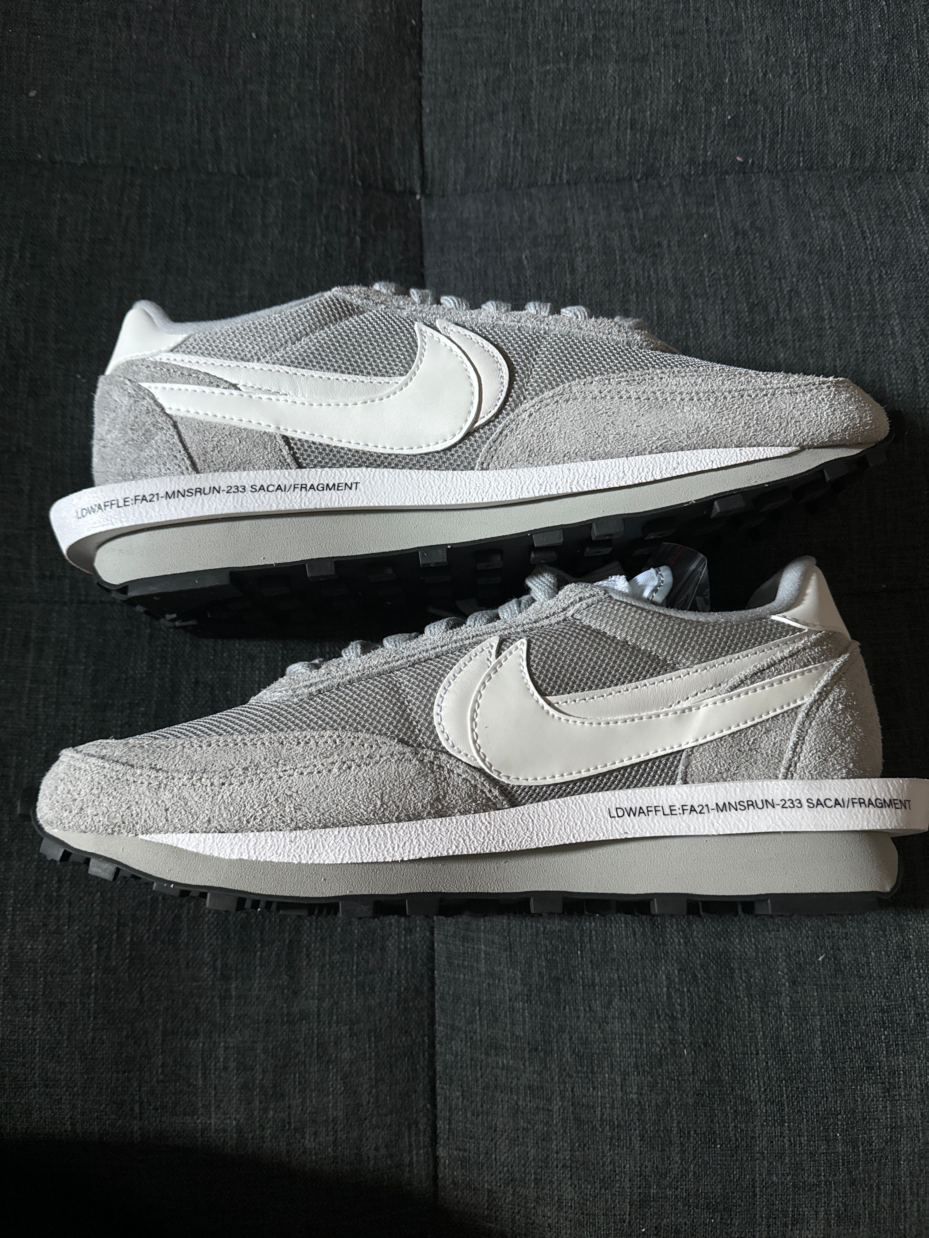 Fragment × sacai × Nike LD Waffle "Light Smoke Grey"
