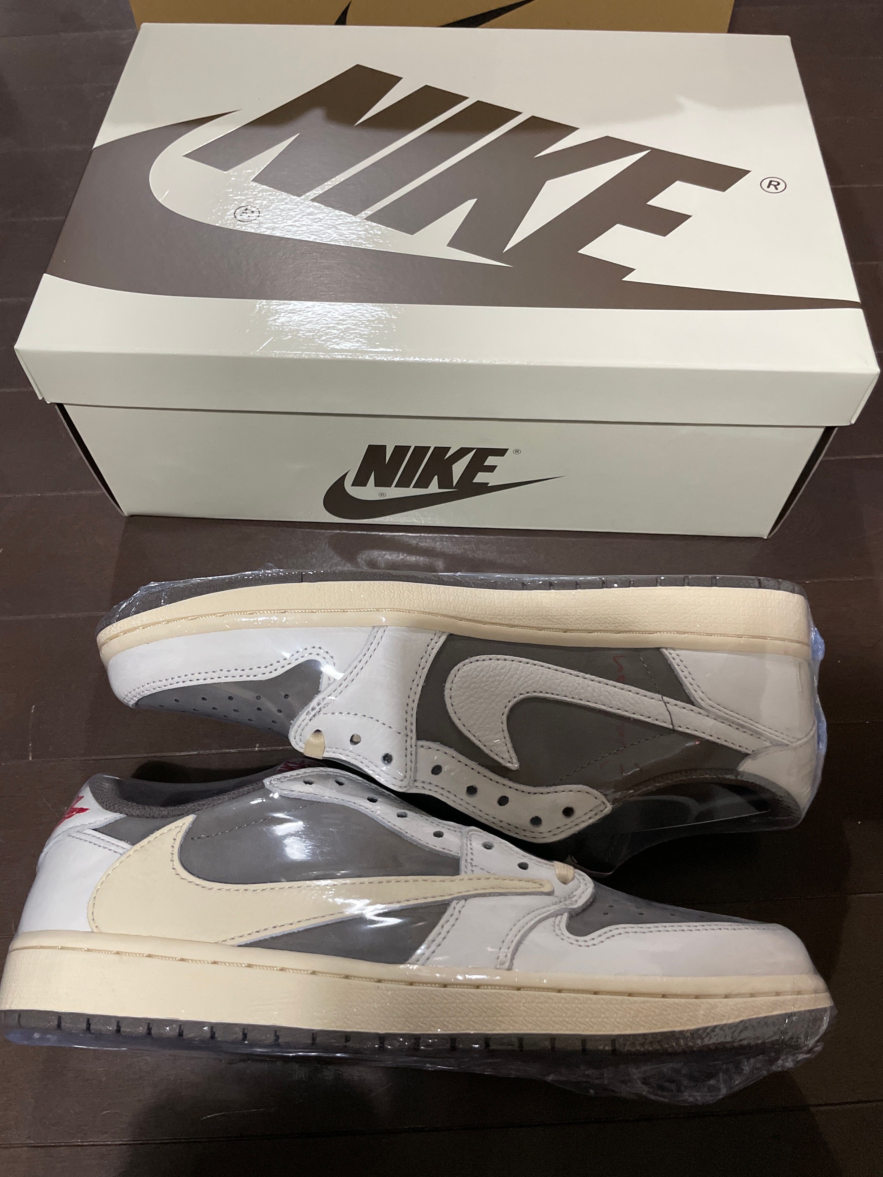 Travis Scott × Nike Air Jordan 1 Low OG SP "Reverse Mocha/Sail and Ridgerock"