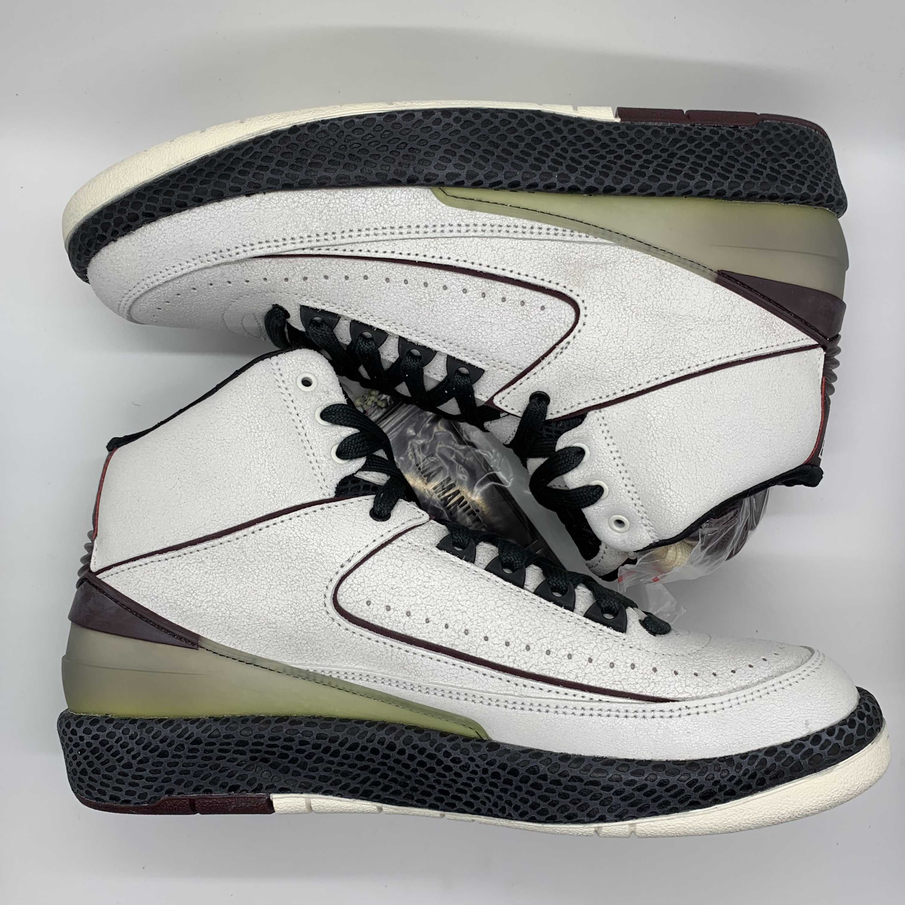 A Ma Maniere × Nike Air Jordan 2 "Airness/Sail and Burgundy"