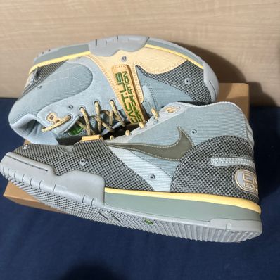 Travis Scott × Nike Air Trainer 1 SP "Grey Haze and Dusty Sage"