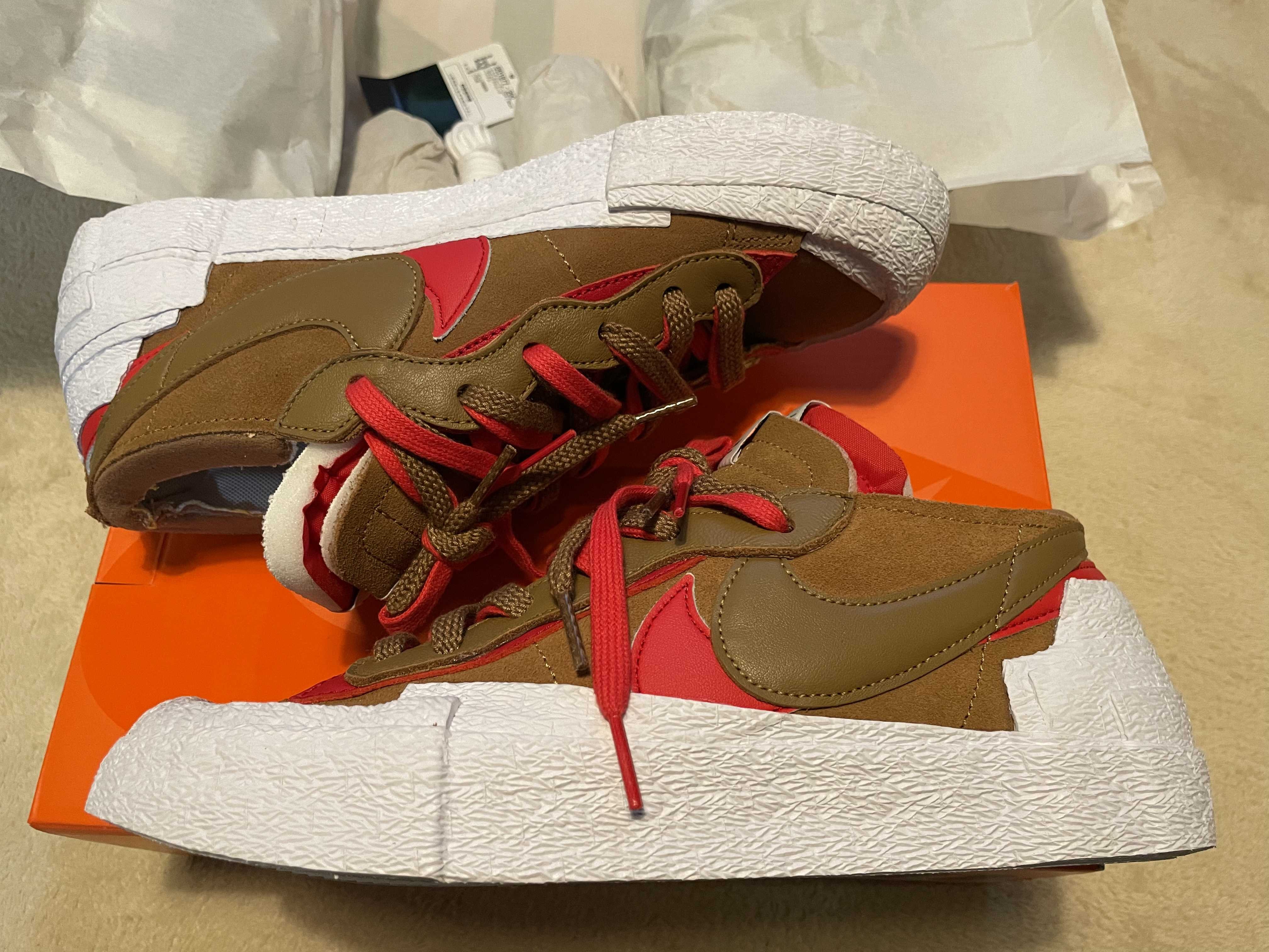 SACAI × NIKE BLAZER LOW "BRITISH TAN"