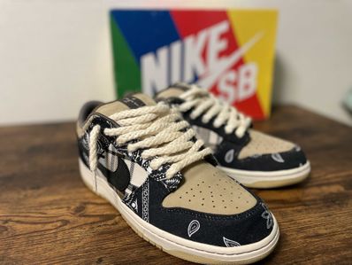 Travis Scott × Nike SB Dunk Low "Black/Parachute Beige"
