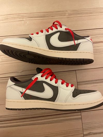 Travis Scott × Nike Air Jordan 1 Low OG SP "Reverse Mocha/Sail and Ridgerock"
