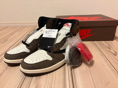 Travis Scott × Nike Air Jordan 1 Retro High OG TS SP "Sail/Dark Mocha"