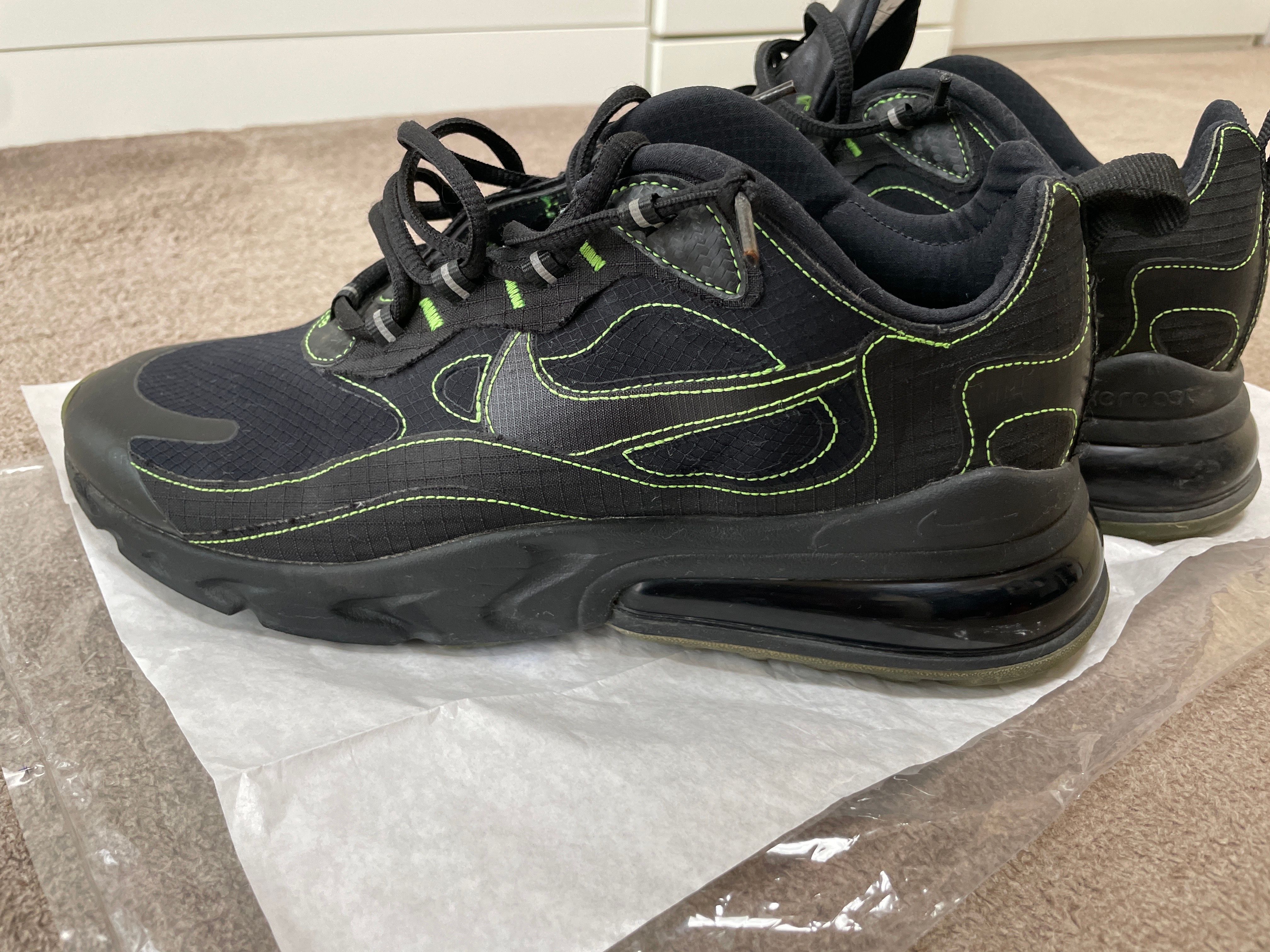 NIKE AIR MAX 270 REACT "BLACK ELECTRIC GREEN"