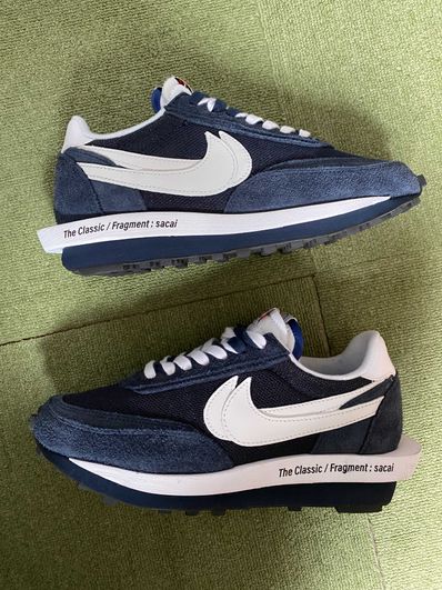 Fragment × sacai × Nike LD Waffle "Blackended Blue"