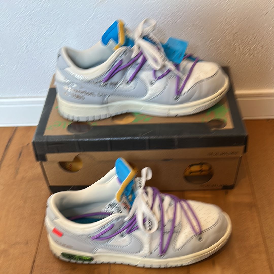 Off-White × Nike Dunk Low "Sail/Neutral Gray"