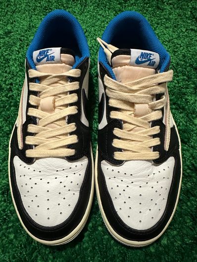 Travis Scott × fragment design × Nike Air Jordan 1 Low OG SP "Military Blue"