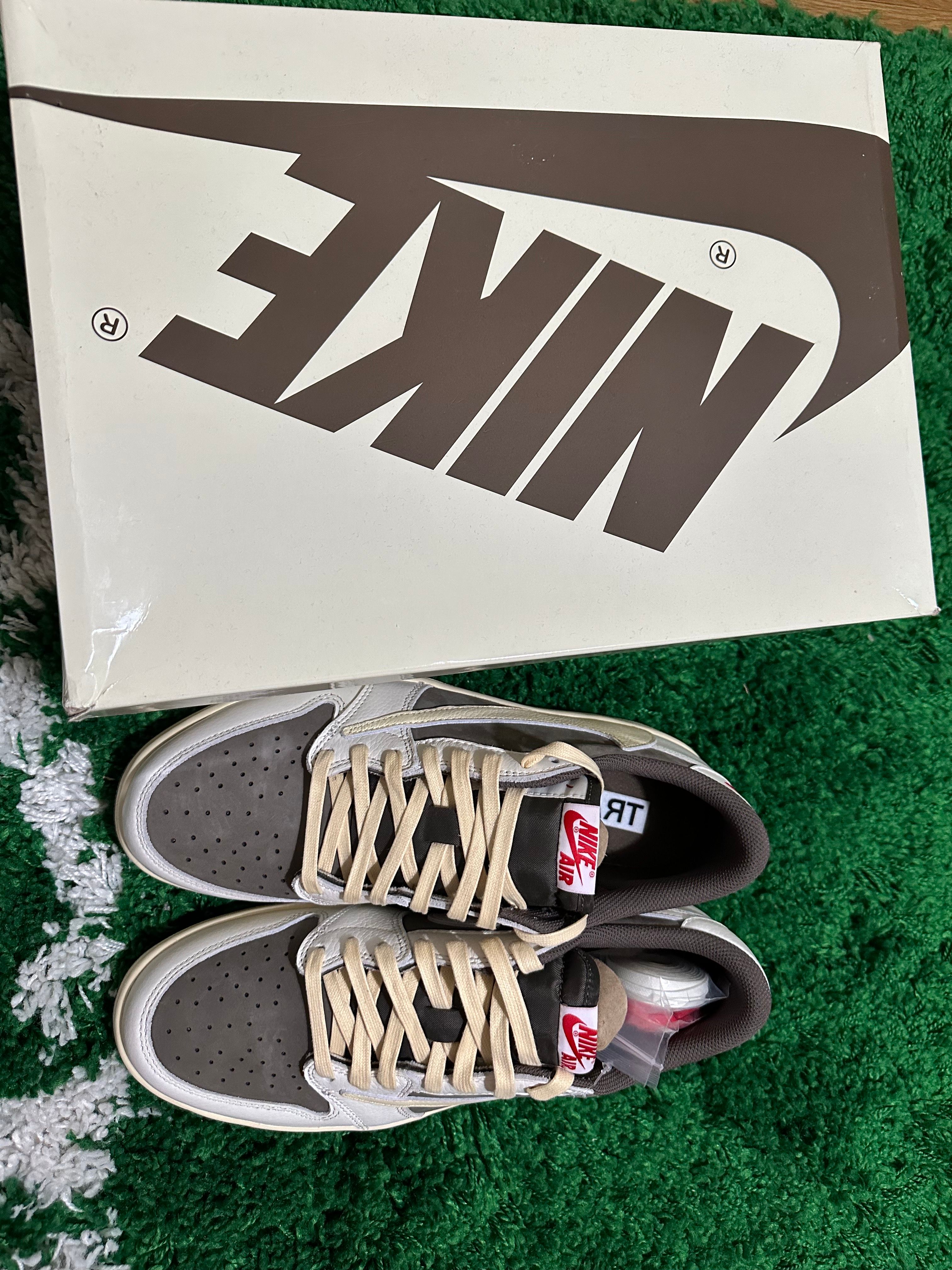 Travis Scott × Nike Air Jordan 1 Low OG SP "Reverse Mocha/Sail and Ridgerock"