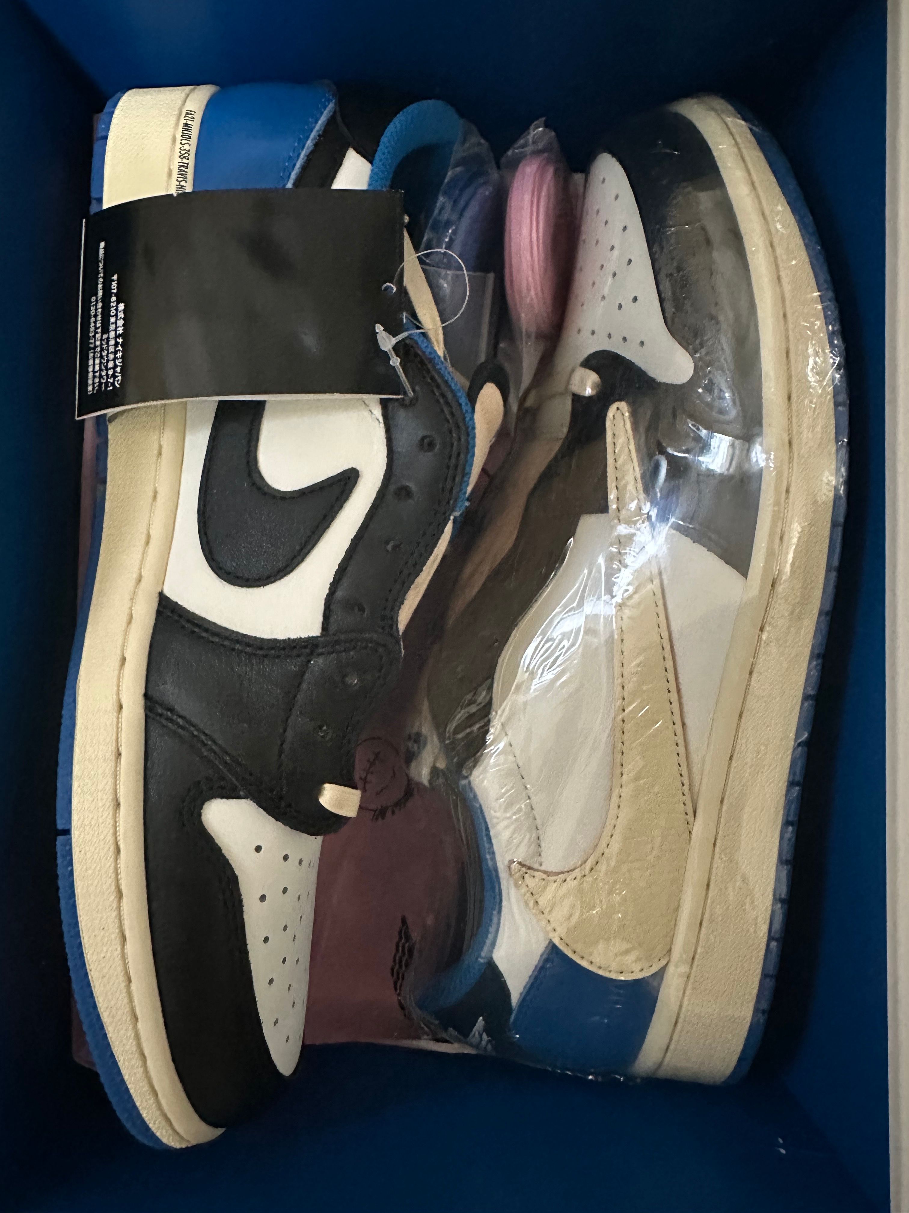 Travis Scott × fragment design × Nike Air Jordan 1 Low OG SP "Military Blue"