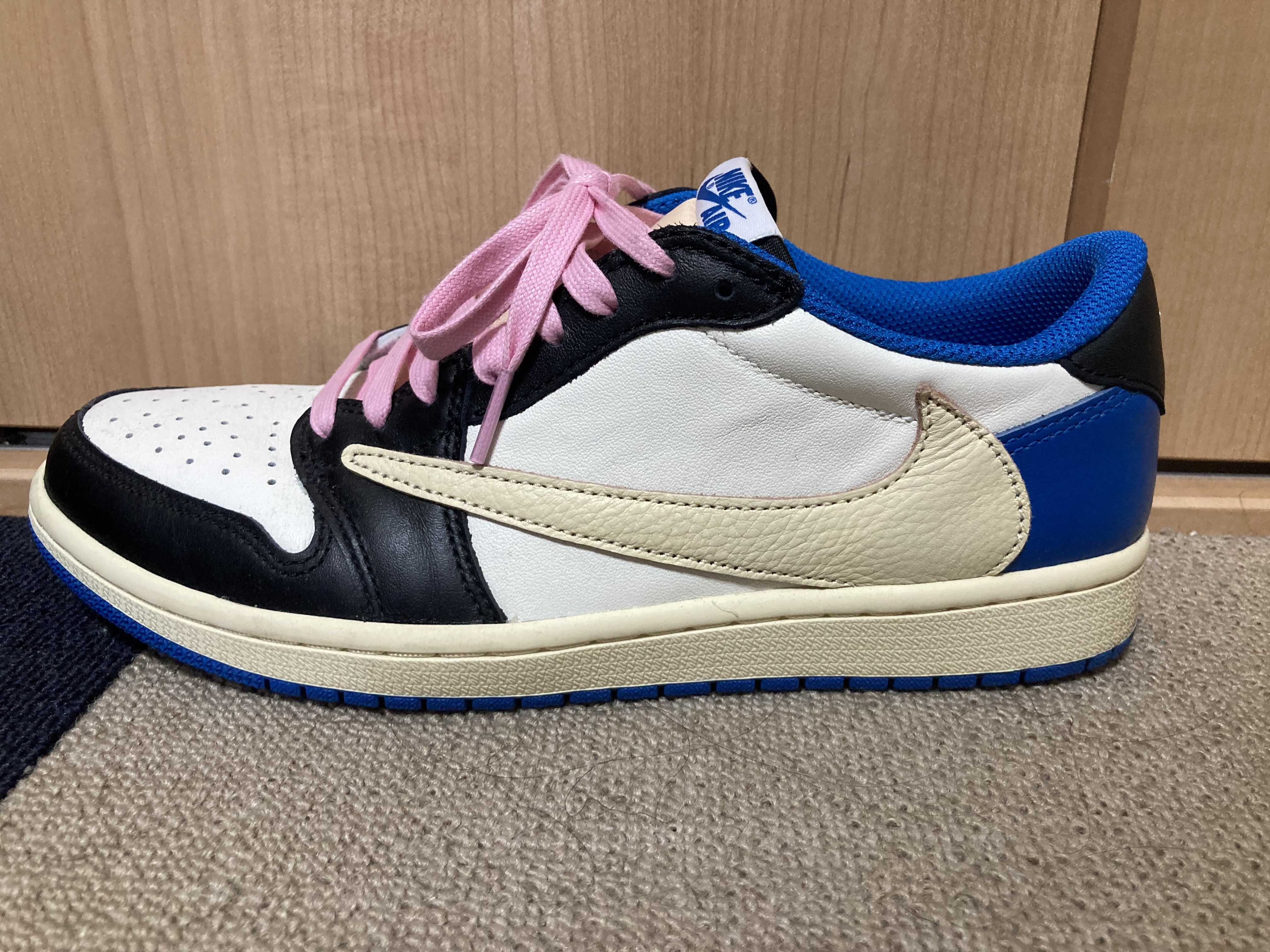 Travis Scott × fragment design × Nike Air Jordan 1 Low OG SP "Military Blue"