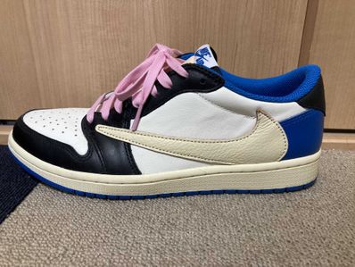 Travis Scott × fragment design × Nike Air Jordan 1 Low OG SP "Military Blue"