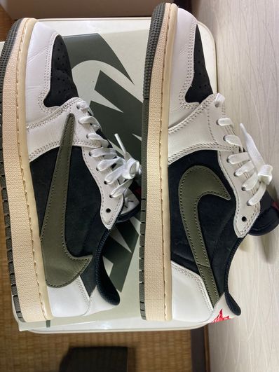 Travis Scott × Nike Women's Air Jordan 1 Low OG "Medium Olive"