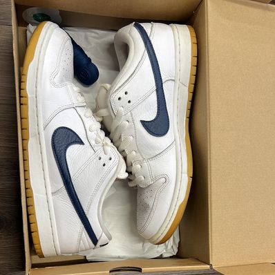 Nike SB Dunk Low "Orange Label White Navy"