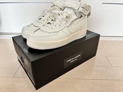COMME des GARCONS × Nike Air Force 1 Mid "White"