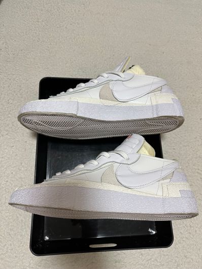 sacai × Nike Blazer Low "White Patent Leather"