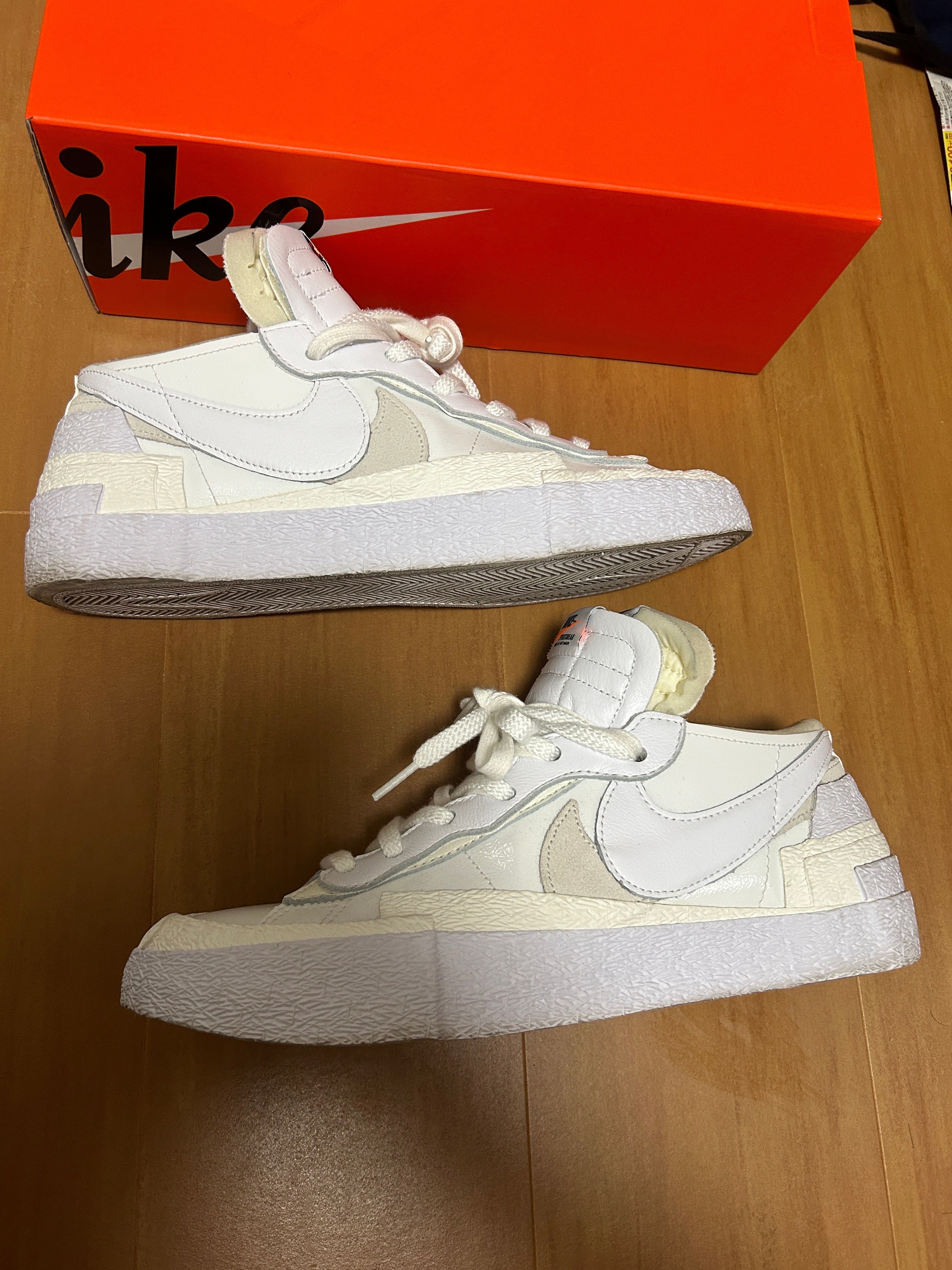 sacai × Nike Blazer Low "White Patent Leather"