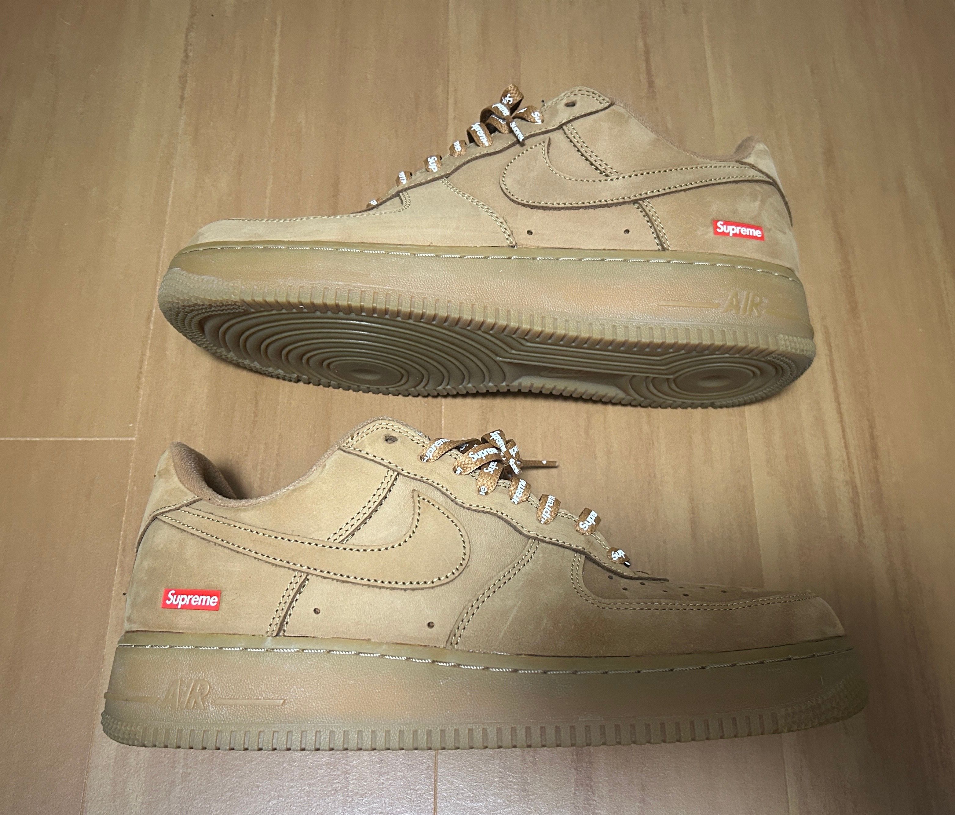 Supreme × Nike Air Force 1 Low "Flax/Wheat"