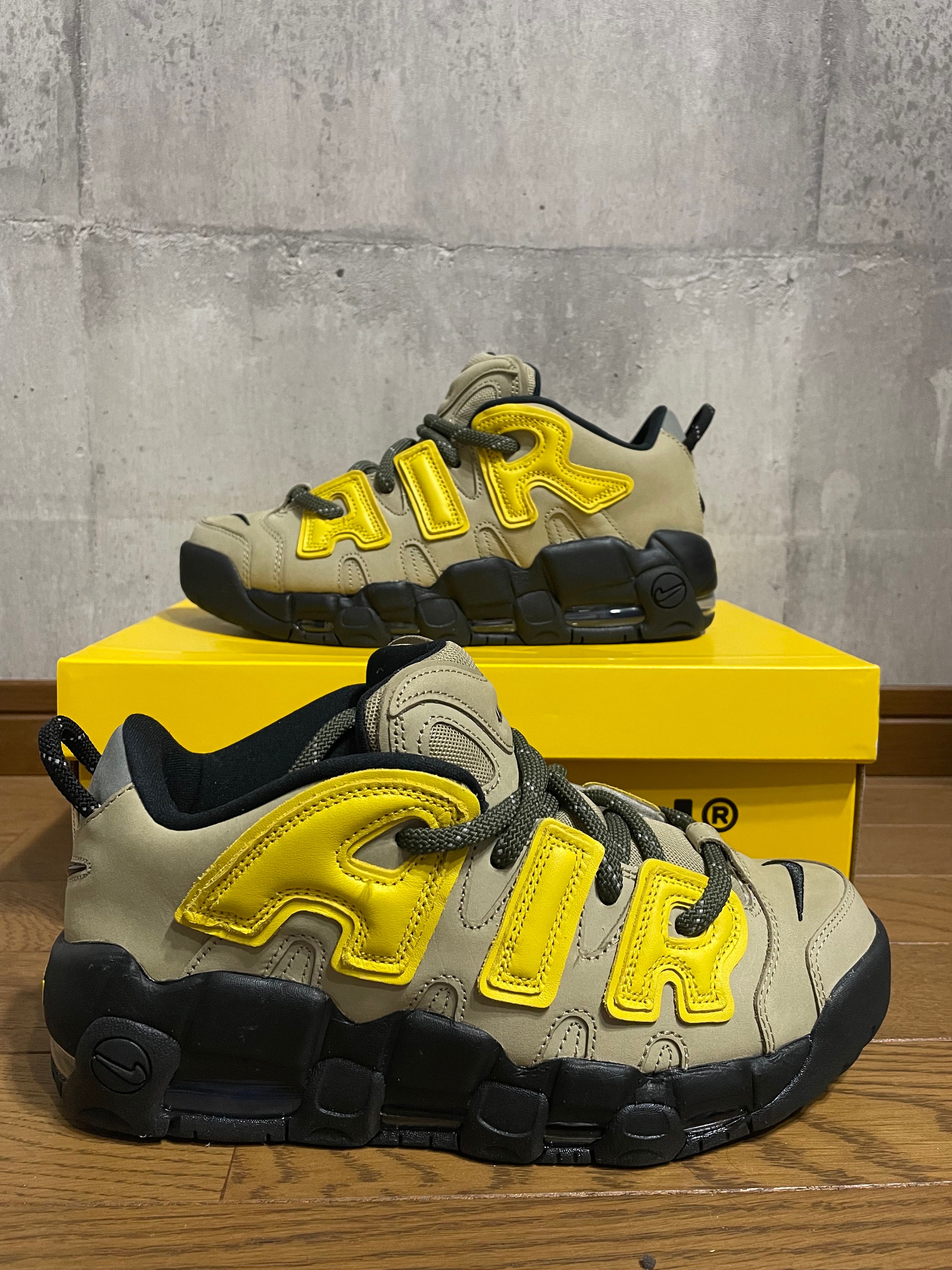 AMBUSH × Nike Air More Uptempo Low "Vivid Sulfur and Limestone"
