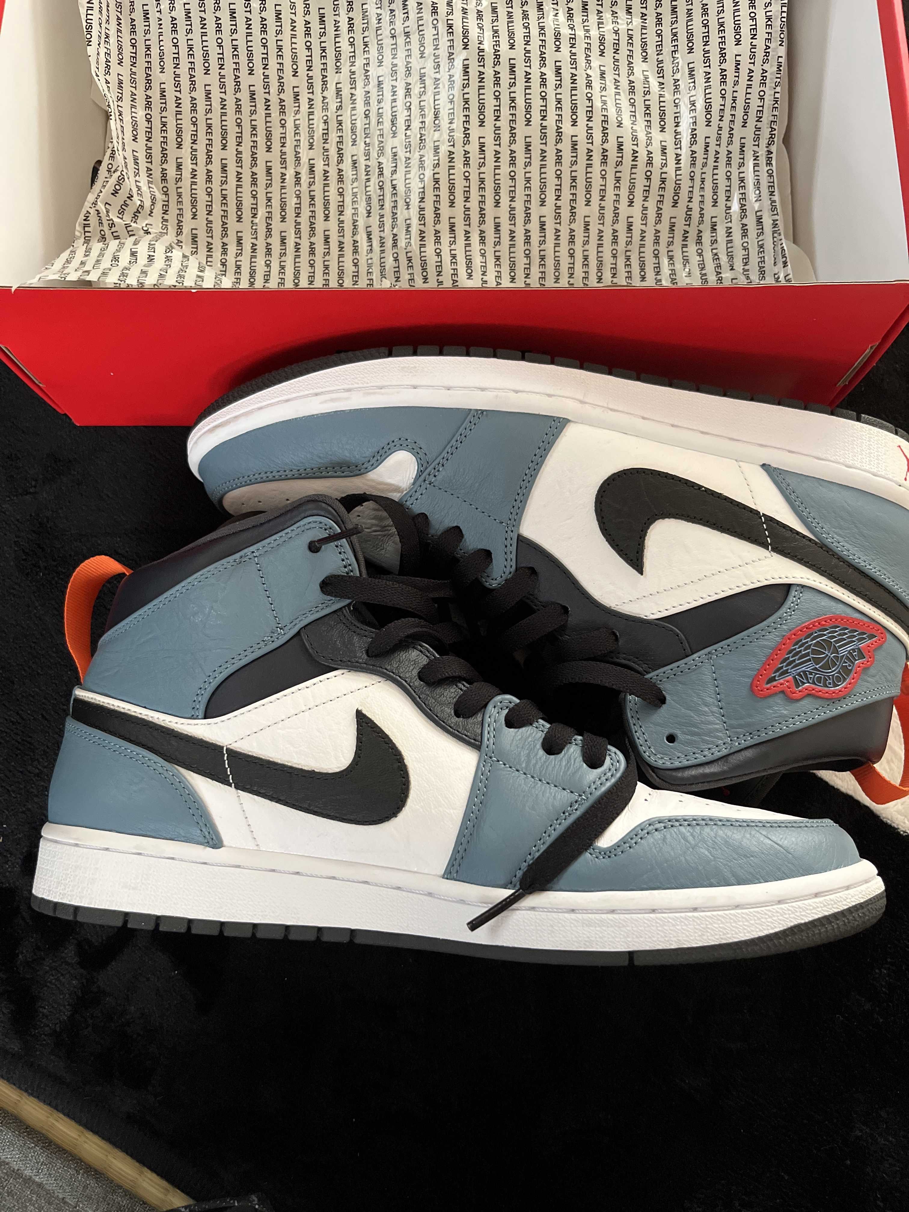 FACETASM × Nike Air Jordan 1 Mid "White/Navy"