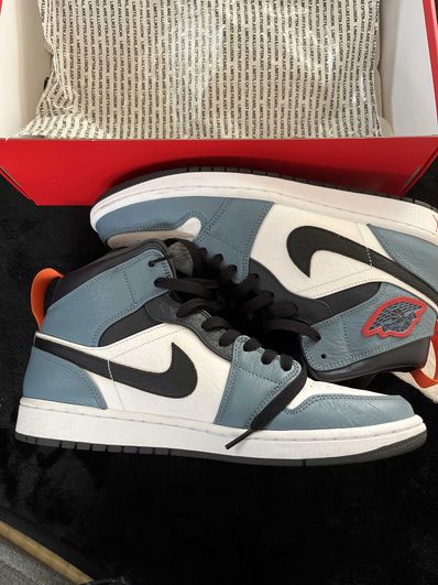 FACETASM × Nike Air Jordan 1 Mid "White/Navy"