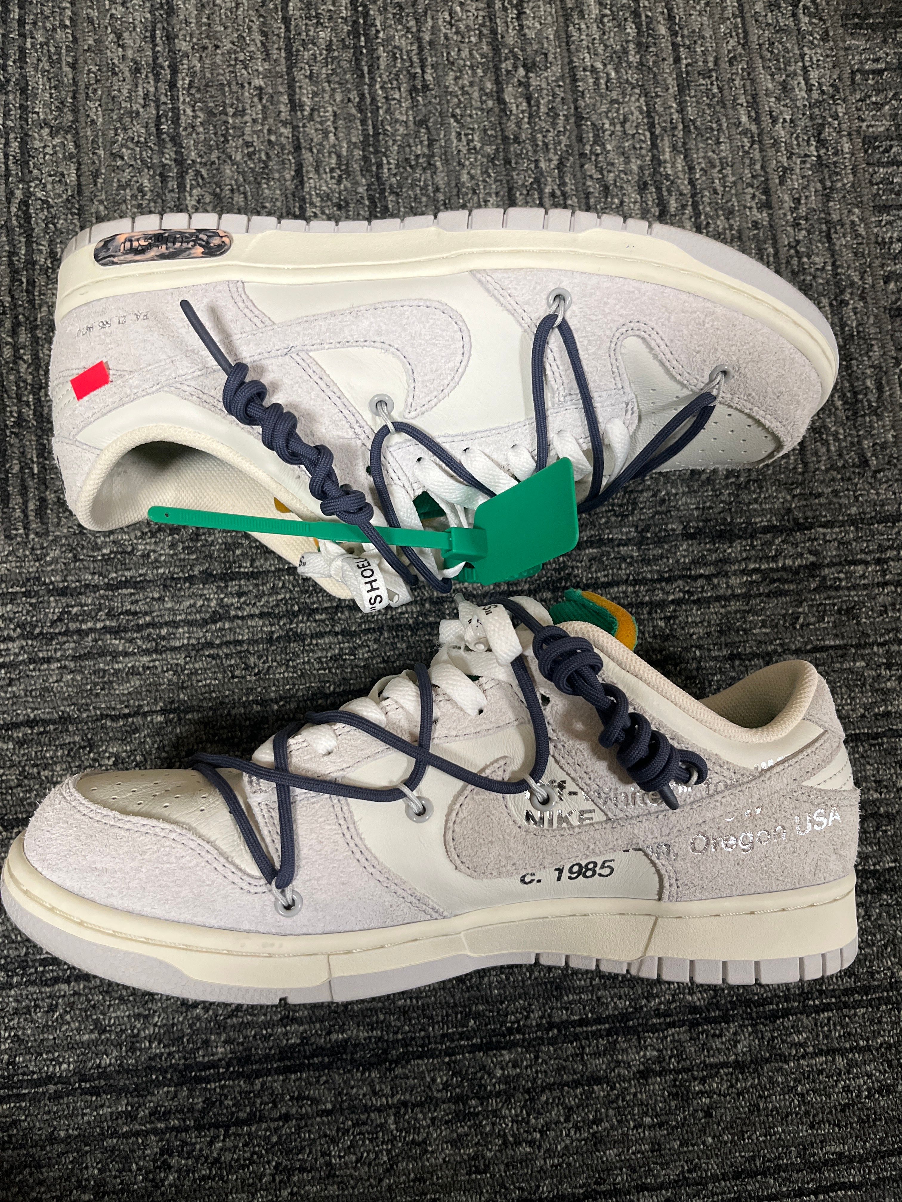 Off-White × Nike Dunk Low "Sail/Neutral Grey/Gridiron"