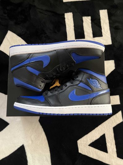NIKE AIR JORDAN 1 MID "BLACK/BLUE"