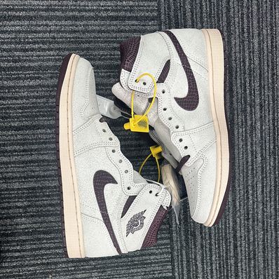 A Ma Maniere × Nike Air Jordan 1 Retro High OG "Sail and Burgundy"