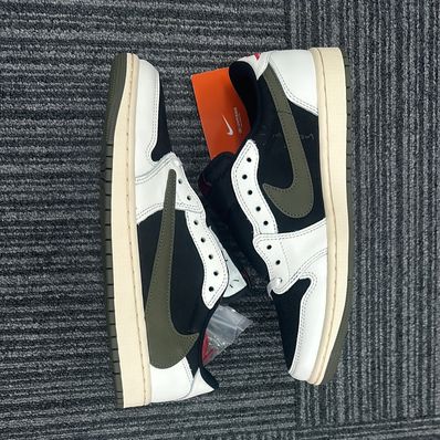 Travis Scott × Nike Women's Air Jordan 1 Low OG "Medium Olive"