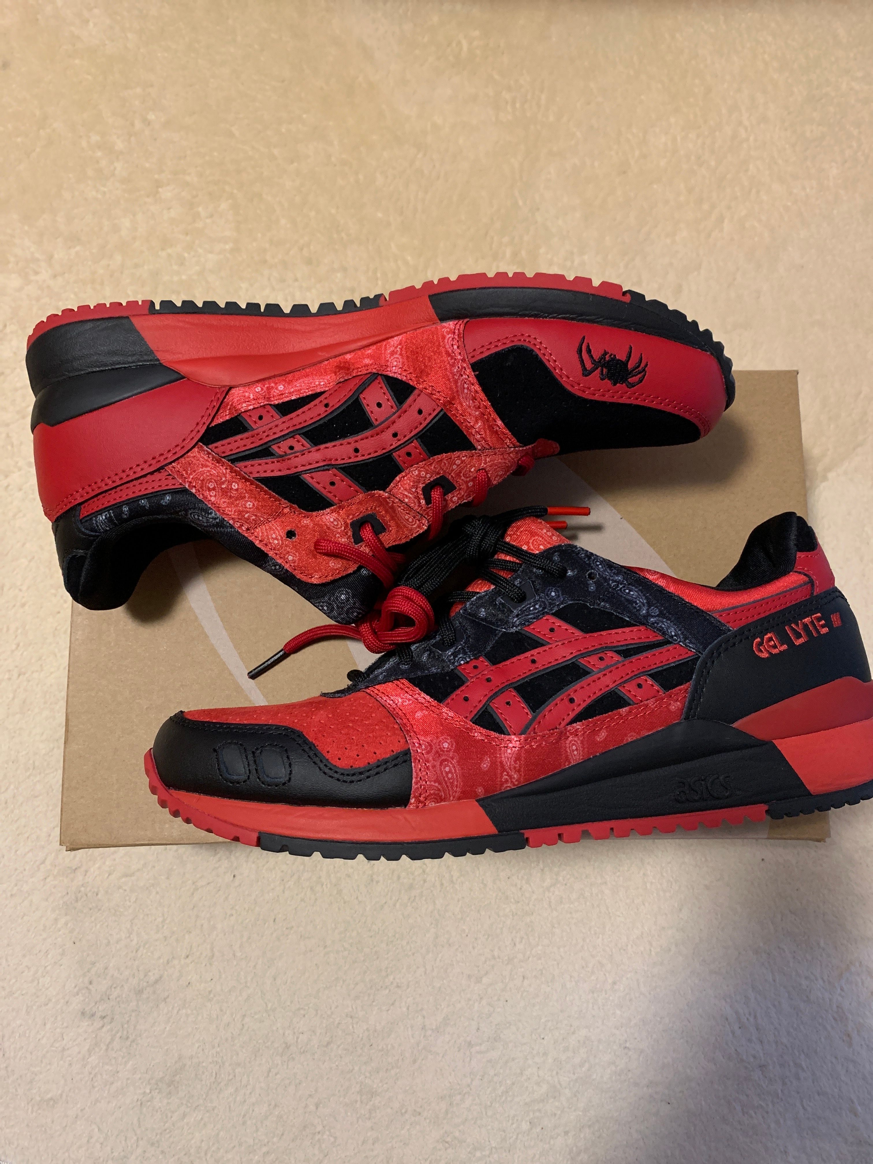 Red Spider × Asics Gel-Lyte 3 "Red/Black"