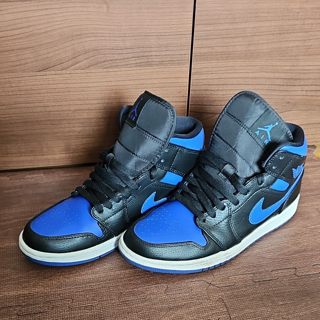 NIKE AIR JORDAN 1 MID "BLACK/BLUE"