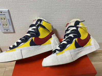 sacai × Nike Blazer Mid "Varsity Maize/Varsity Red"