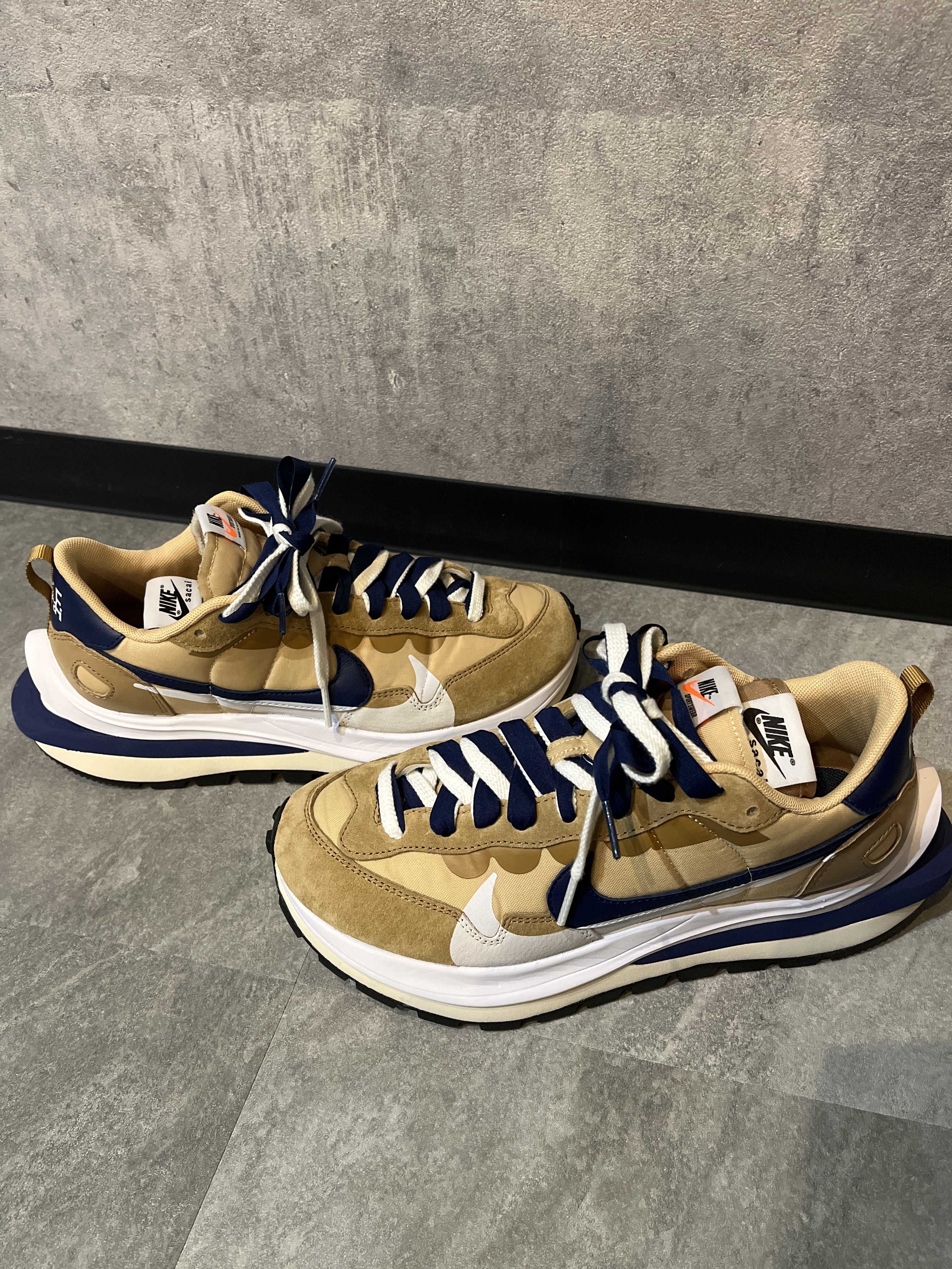Sacai × Nike Vapor Waffle "Sesame And Blue Void"