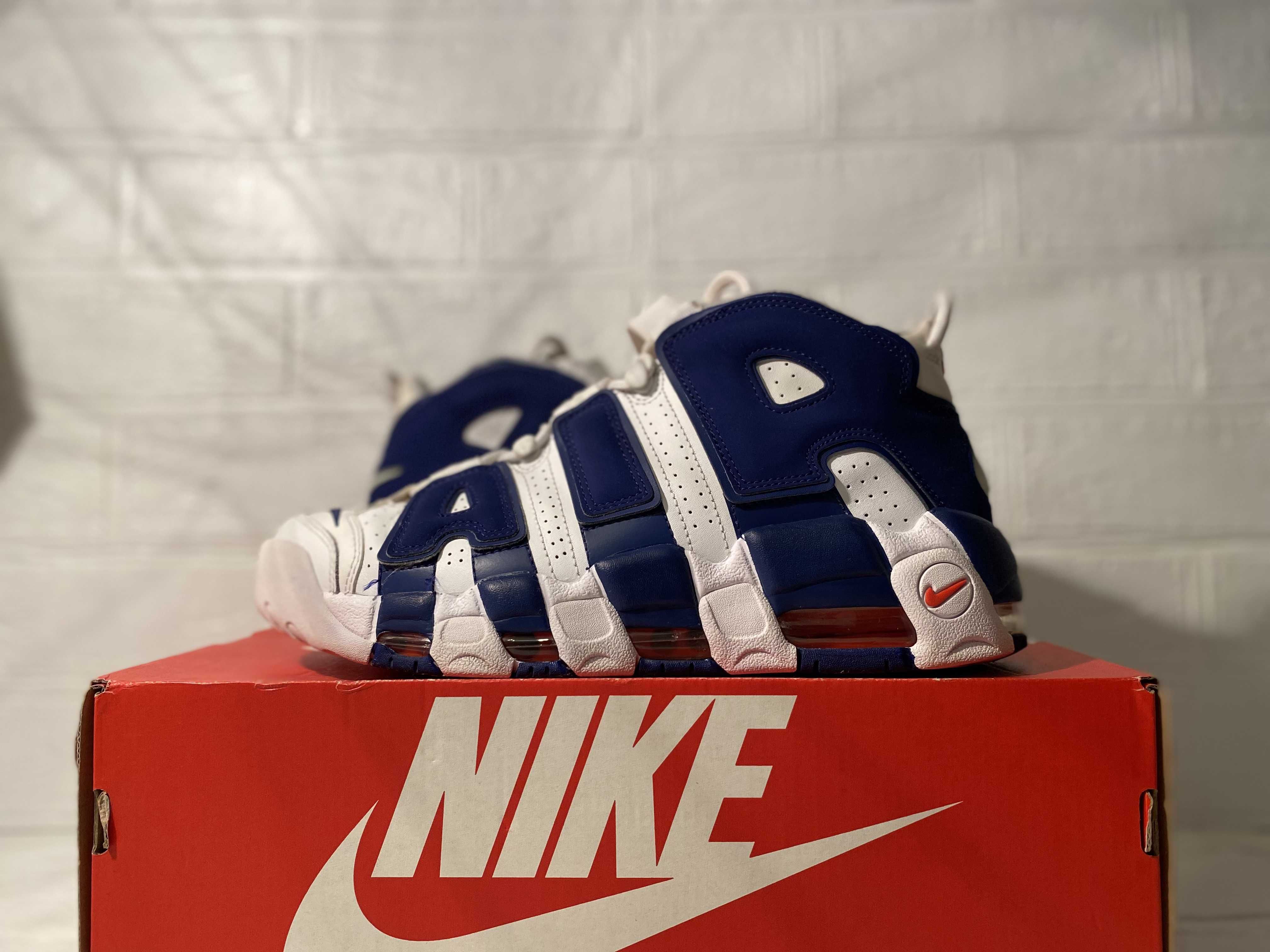 NIKE AIR MORE UPTEMPO 96 "WHITE/DEEP ROYAL BLUE"