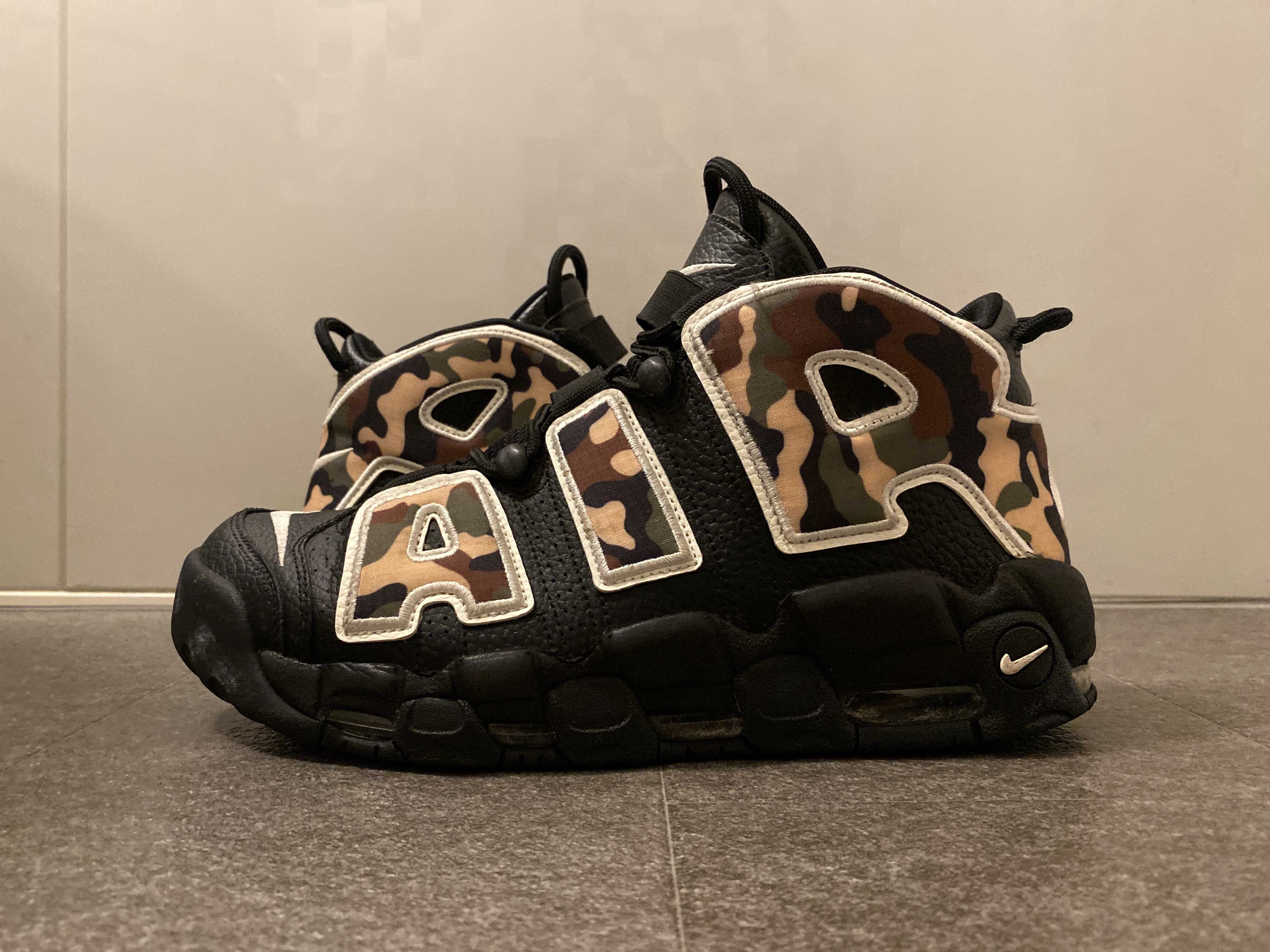 NIKE AIR MORE UPTEMPO "BLACK CAMO"
