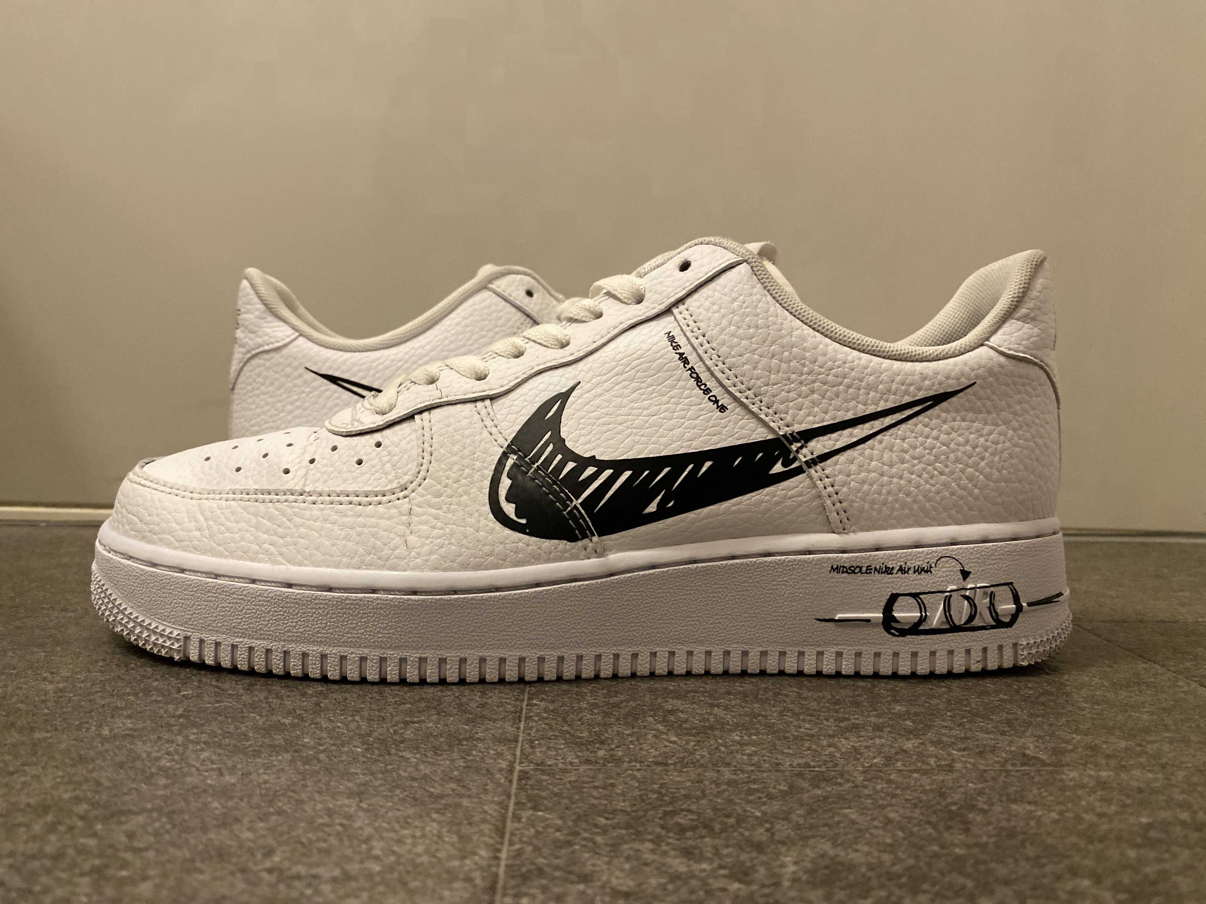 Nike Air Force 1 Low LV8 Utility "Black Sketch"