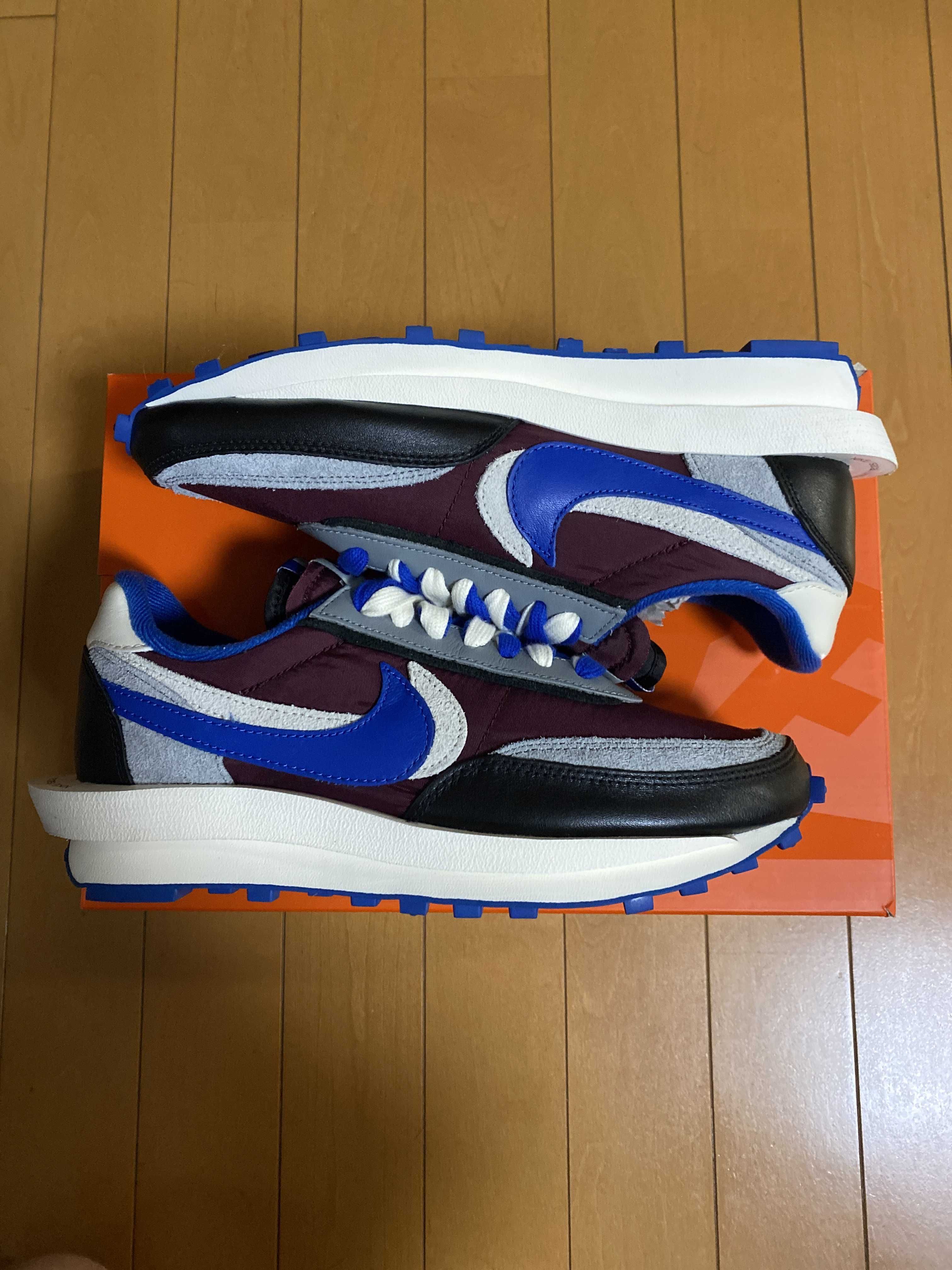 UNDERCOVER × sacai × Nike LD Waffle "Night Maroon/Pale Ivory-Ground Grey-Team Royal"