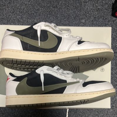 Travis Scott × Nike Women's Air Jordan 1 Low OG "Medium Olive"