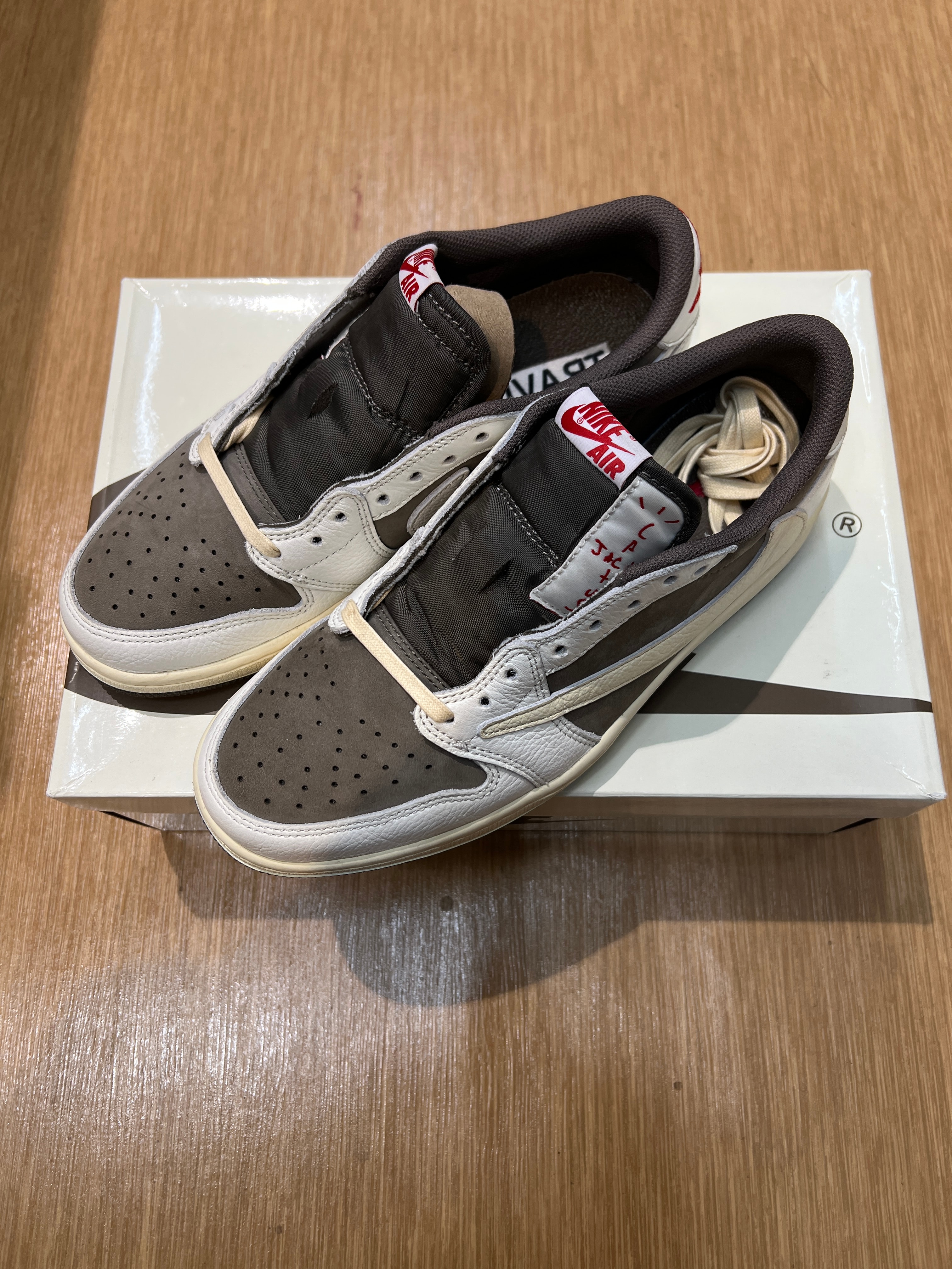 Travis Scott × Nike Air Jordan 1 Low OG SP "Reverse Mocha/Sail and Ridgerock"
