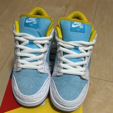 FTC × Nike SB Dunk Low "White/Blue"