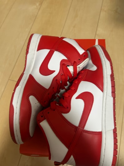 Nike Dunk High "Championship White and Red"