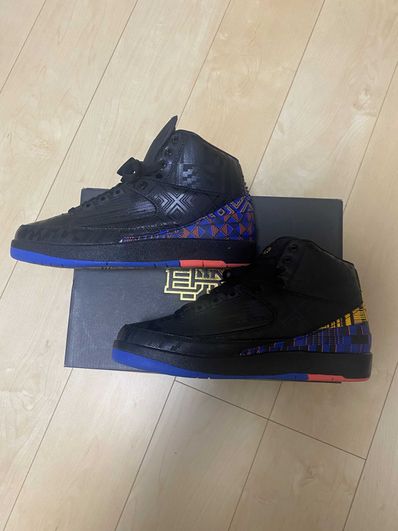 NIKE AIR JORDAN 2 RETRO BHM "BLACK"
