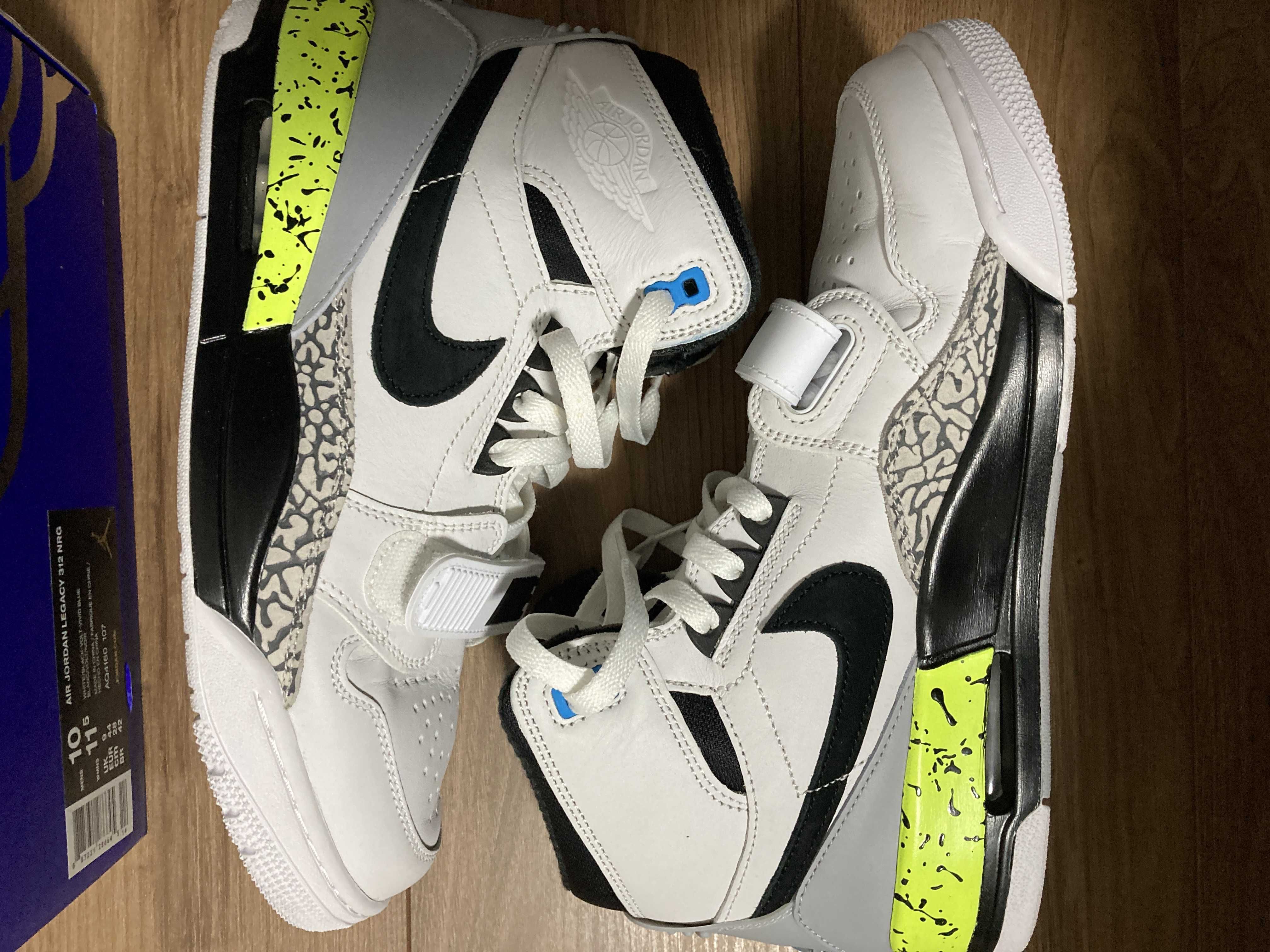 DON C × NIKE JORDAN LEGACY 312 BLACK-VOLT-VIVID BLUE