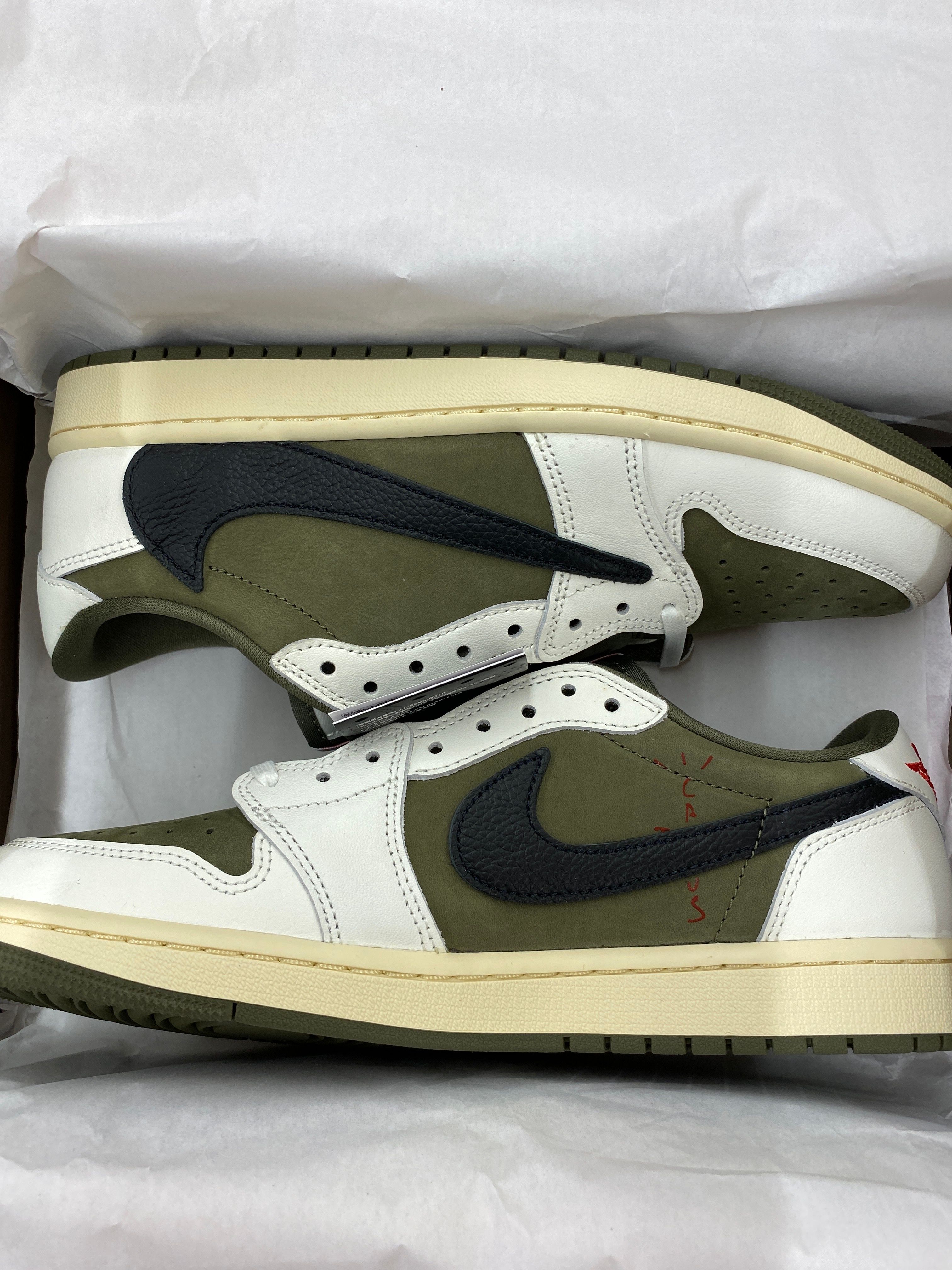 Travis Scott × Nike Air Jordan 1 Low OG SP "Reverse Olive"