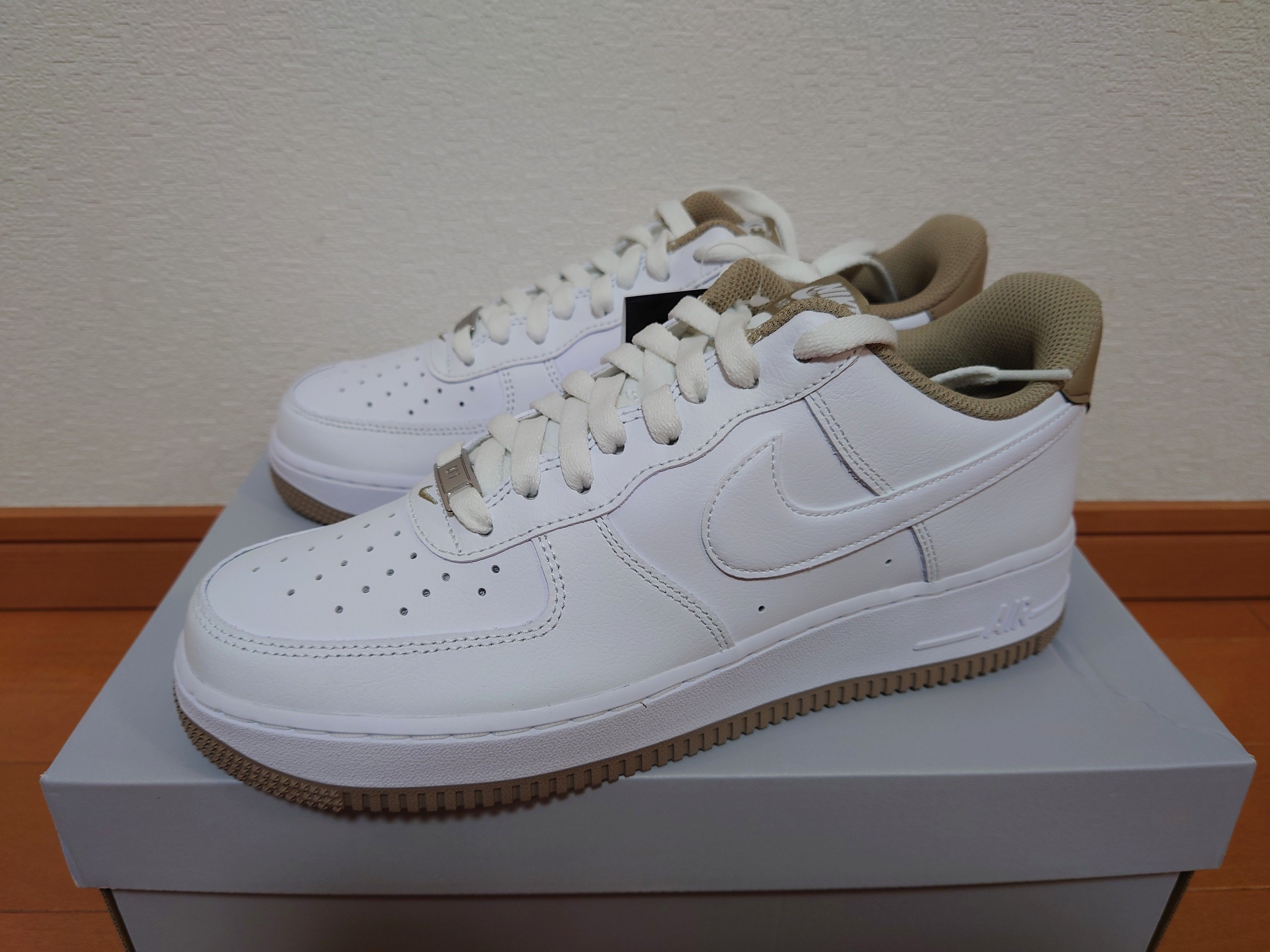 Nike Air Force 1 Low '07 "White/Khaki/White"
